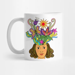 Creative Beautiful Mind Fantasy Woman Mug